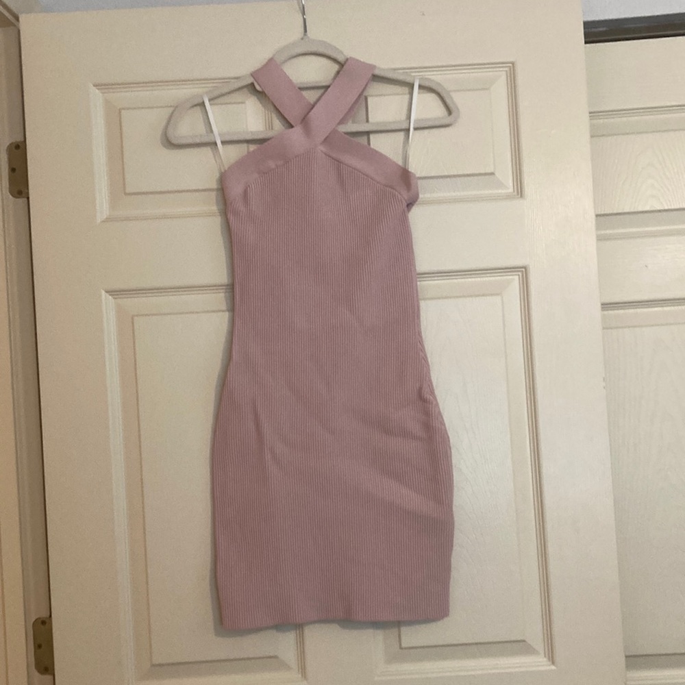 Aritzia sculpt knit criss cross dress